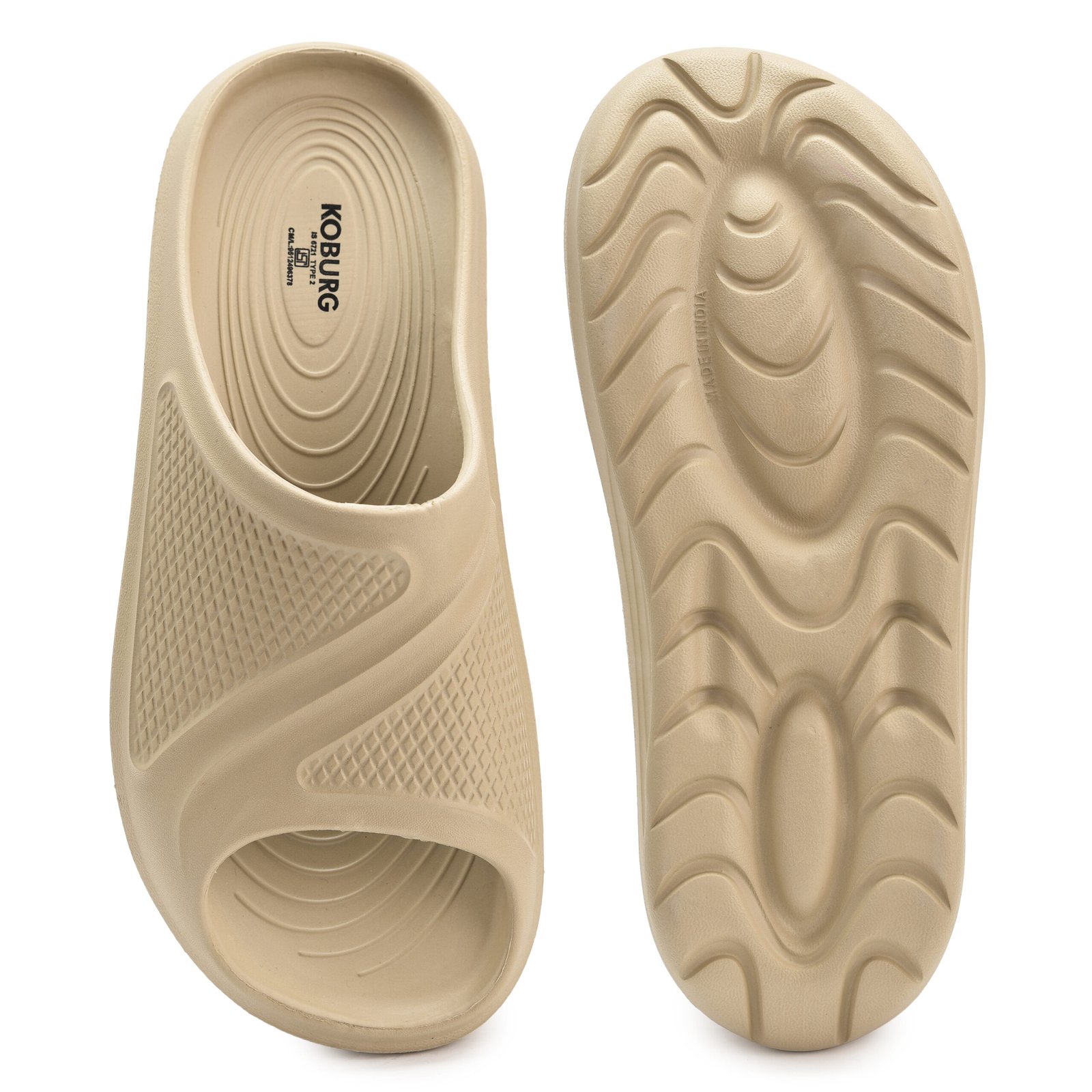 Beast Slide for Men (Beige) - Image 3