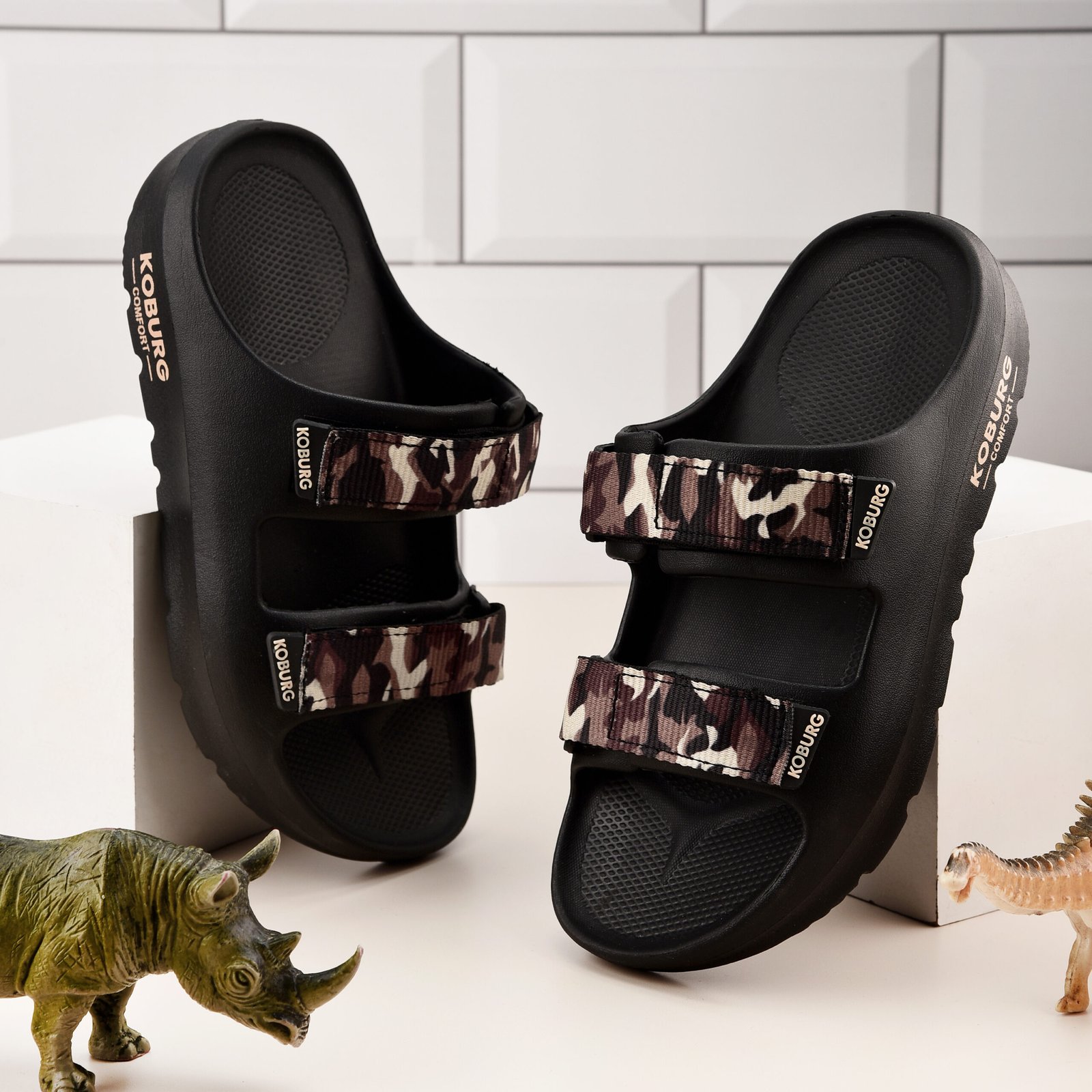 NexaLite Sandal for Kids ( Black )