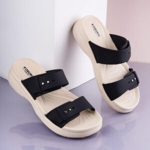 Lisa Sandal for Women (Black, Beige)