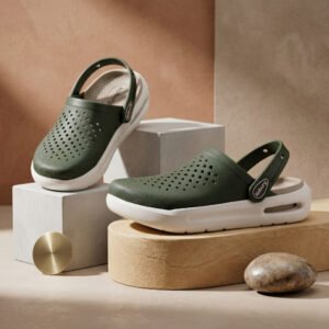 Turbo Glide Clog for Men (Olive Beige)