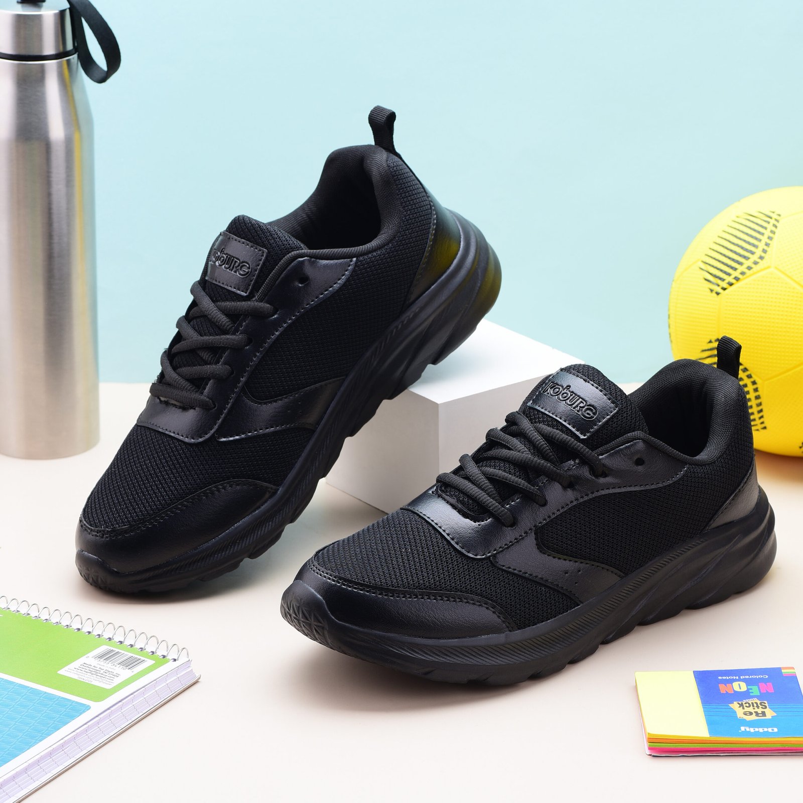 Genex School Shoes for Kids (Black, 15-16 Years) - Image 14