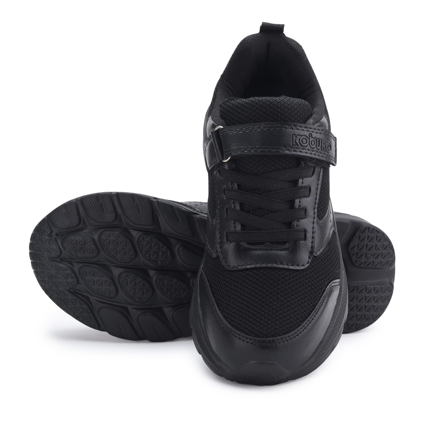 Genex School Shoes for Kids (Black, 11-12 Years) - Image 3