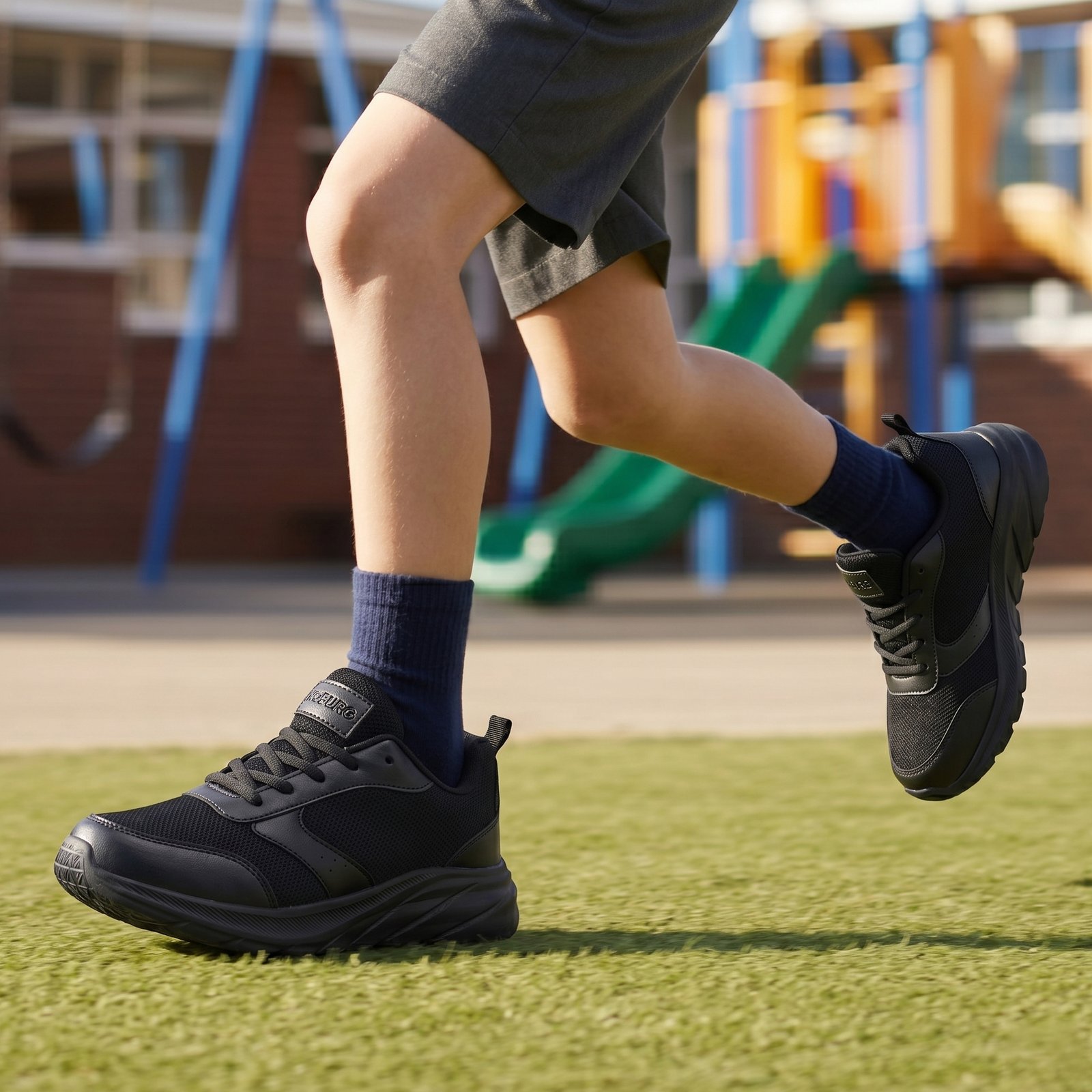 Genex School Shoes for Kids (Black, 15-16 Years) - Image 12