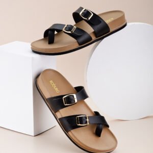 Sia Sandal for Women (Black Tan)