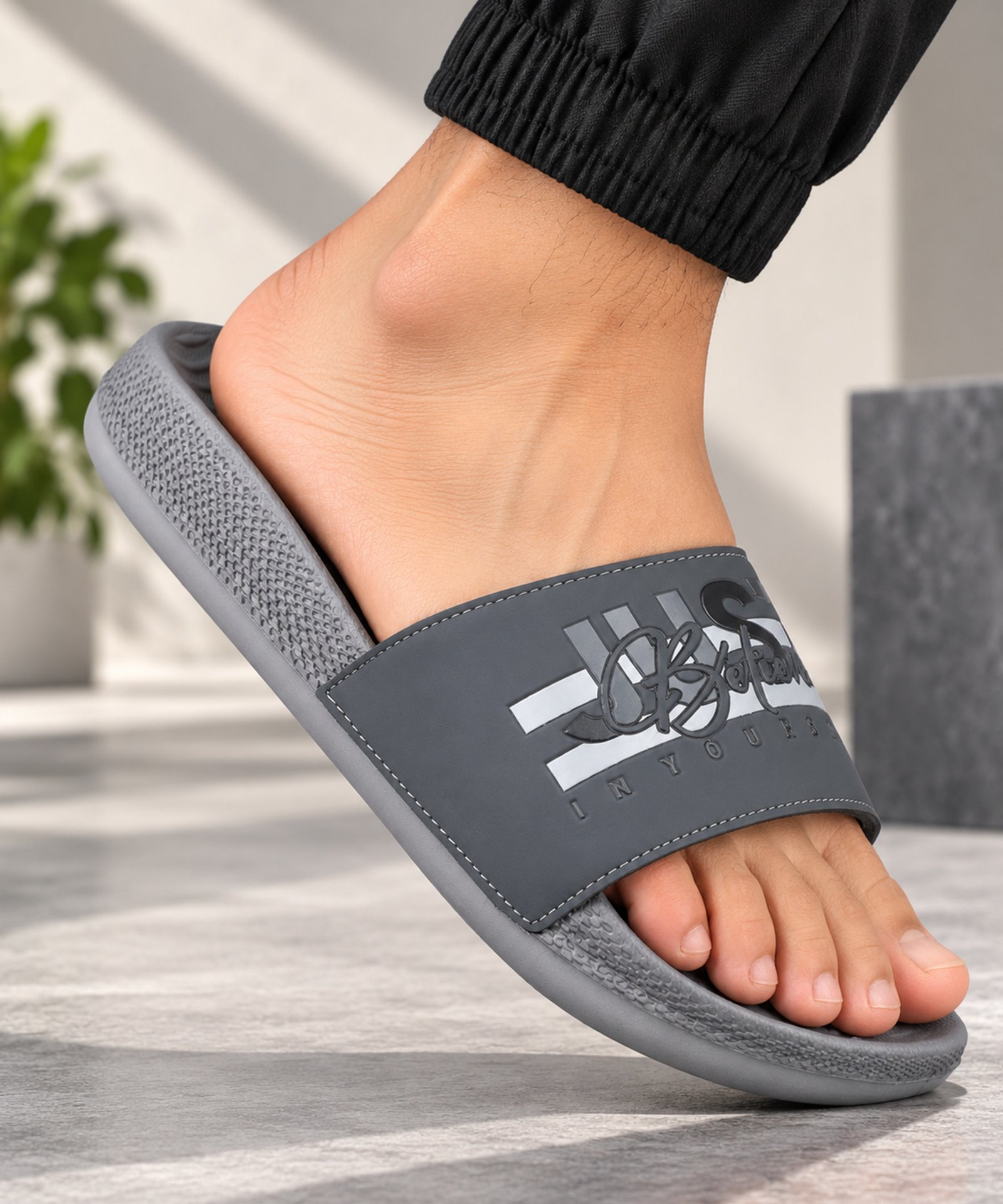 Koburg Elite Slide for Men (Grey) - Image 2