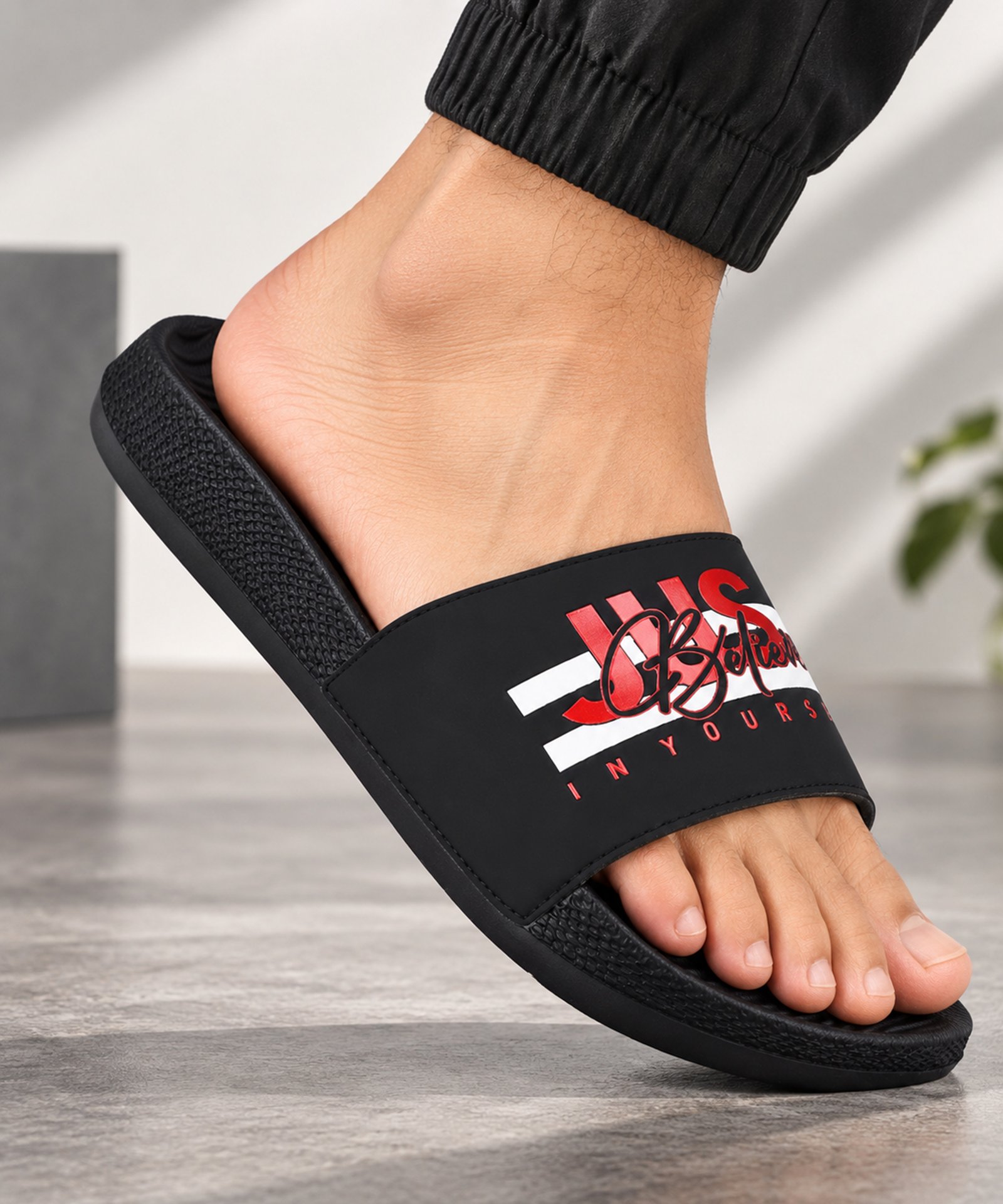 Koburg Elite Slide for Men (Black) - Image 2