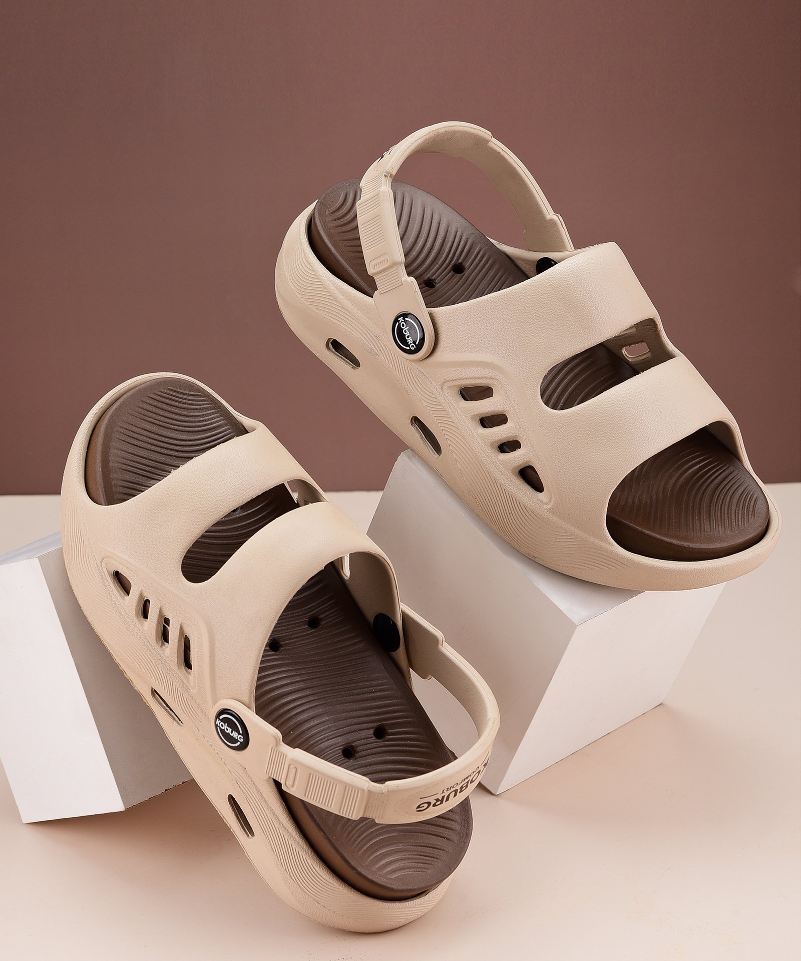 Koburg Boca Kids Sandals (Beige Brown)