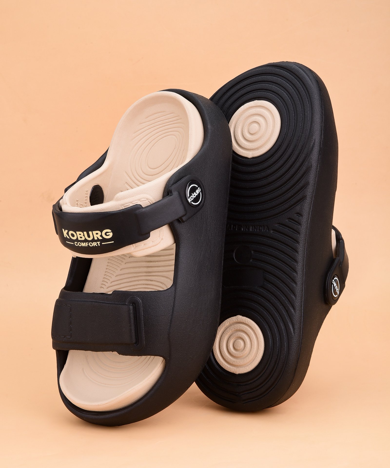 Koburg FunLite Kids Sandals (Black Beige)