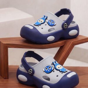 Koburg First Smile Kids Casual Clogs (Navy Blue Grey)