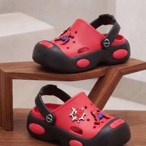 Koburg First Smile Kids Casual Clogs (Black Red)