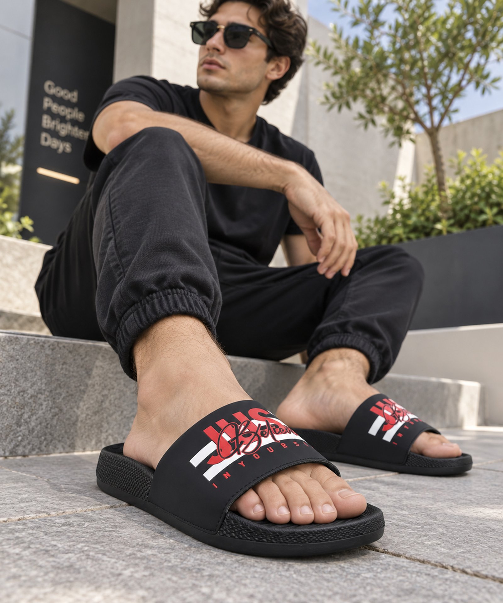 Koburg Elite Slide for Men (Black) - Image 3