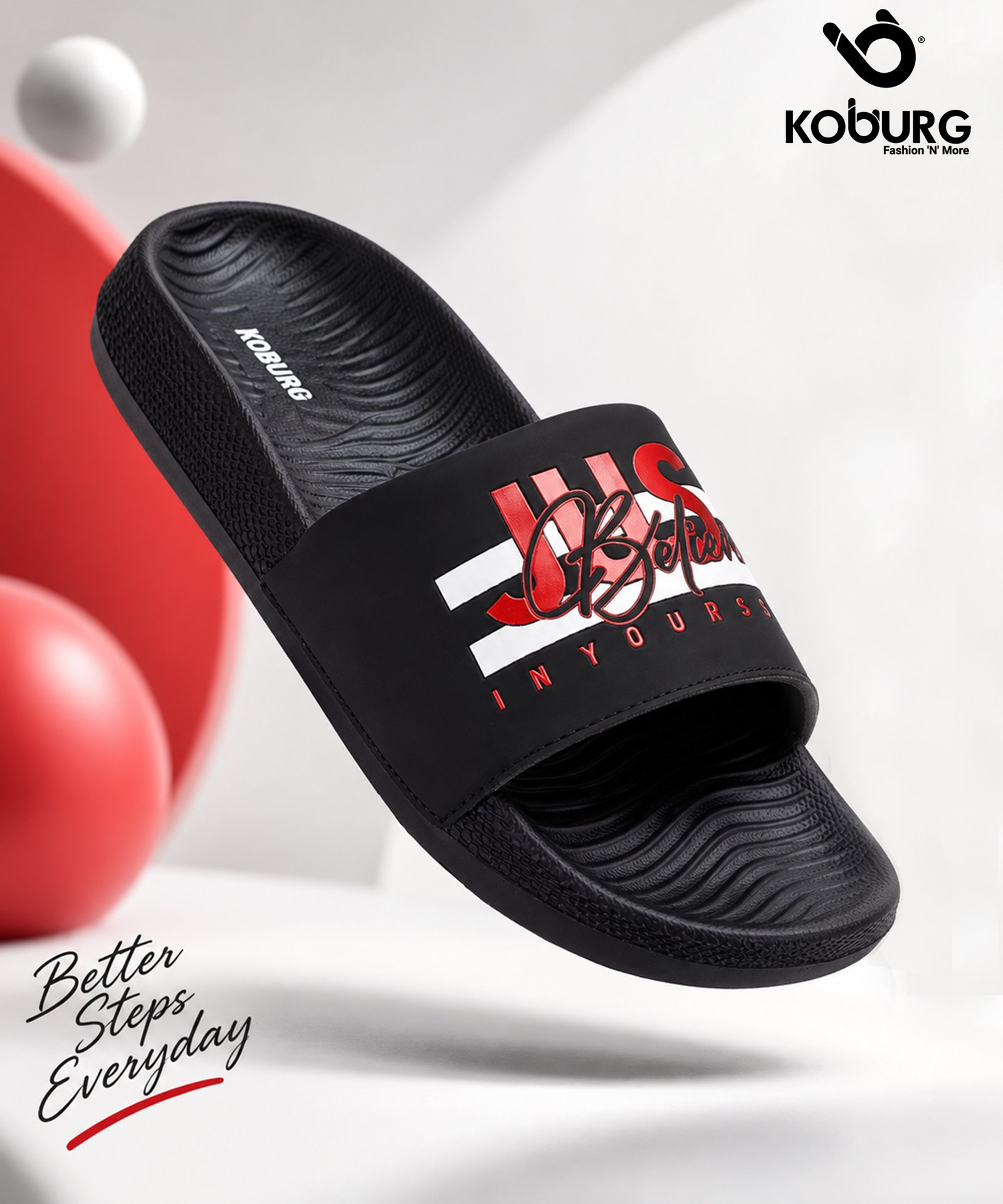 Koburg Elite Slide for Men (Black)