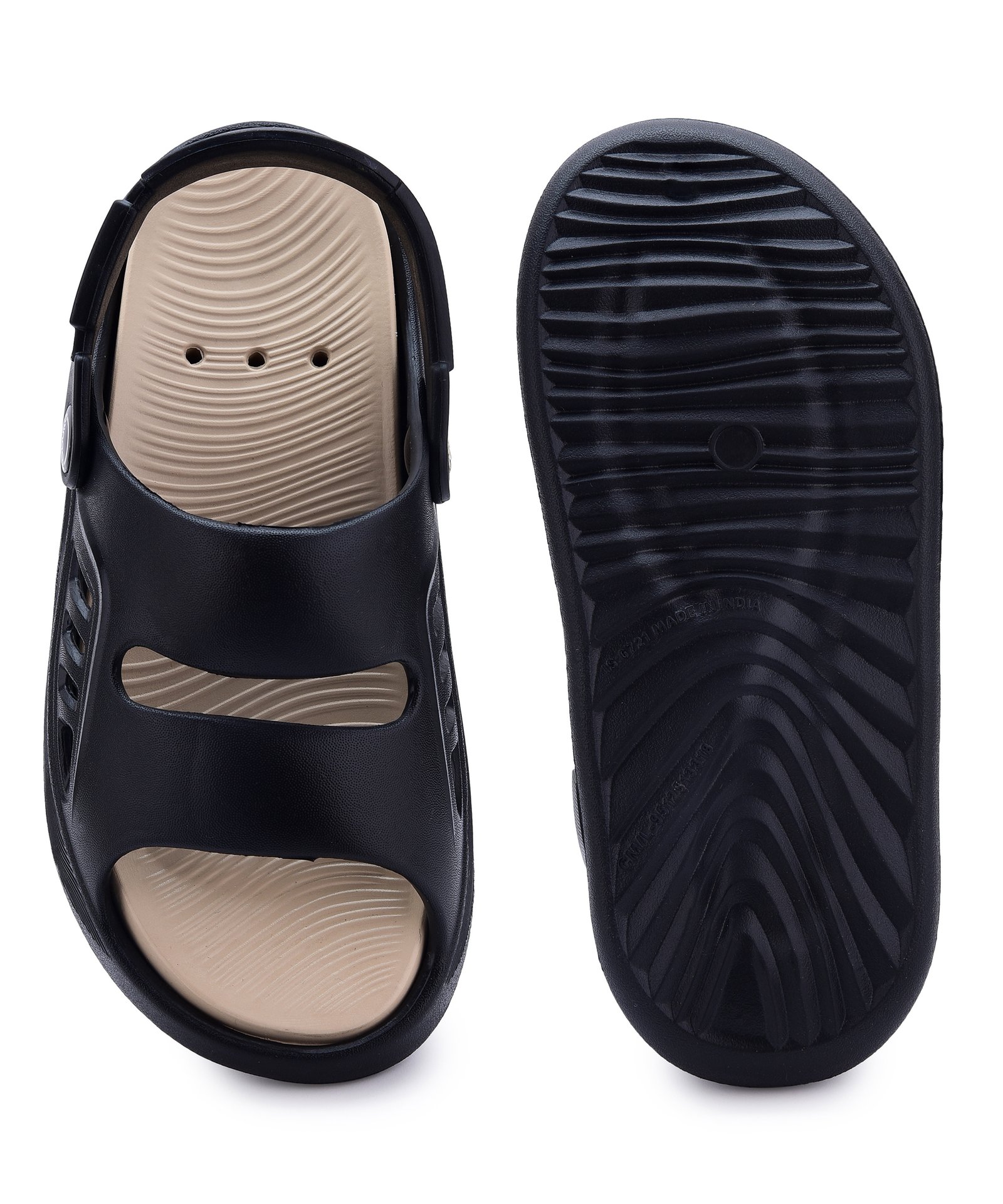 Koburg Boca Kids Sandals (Black Beige) - Image 6