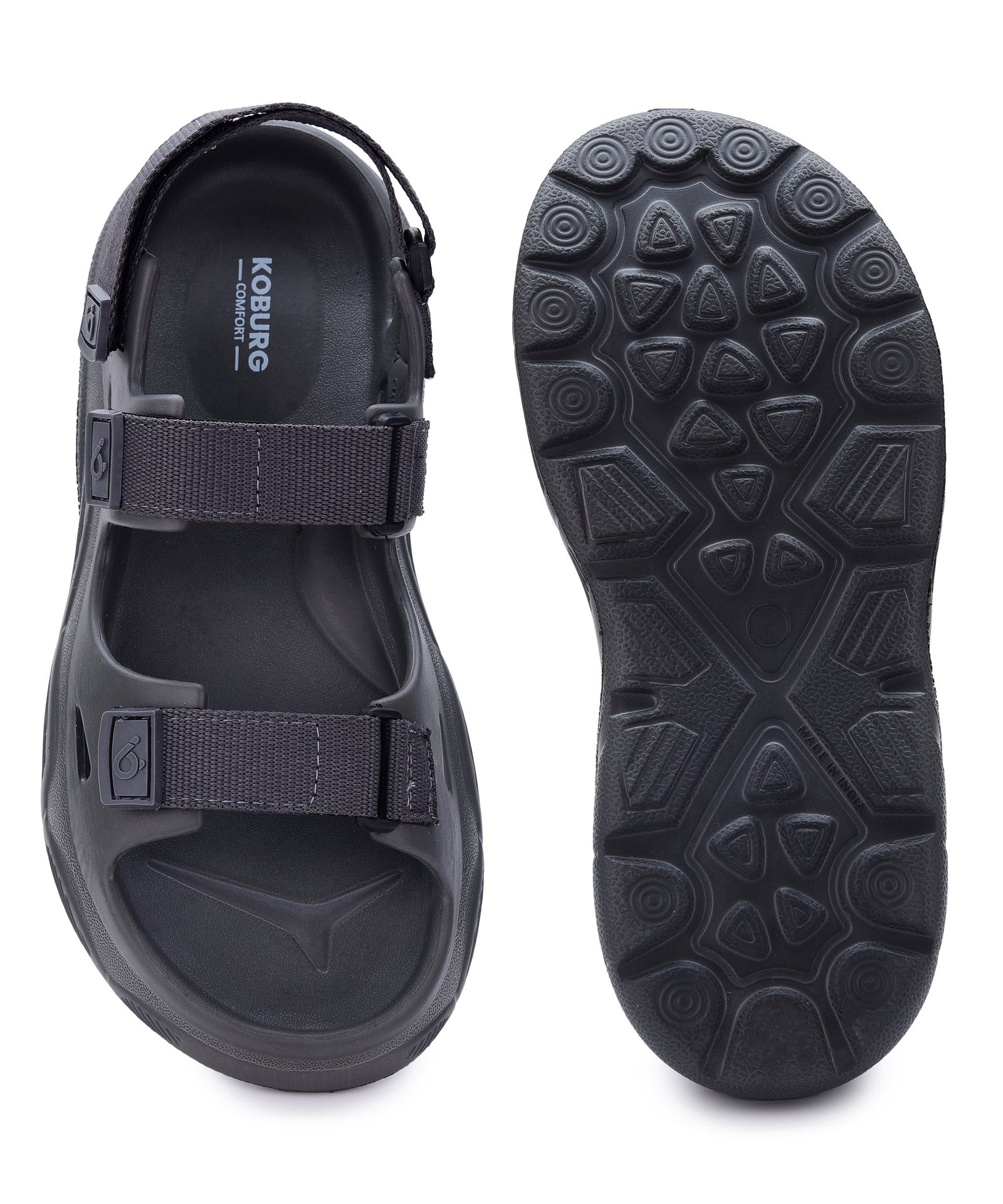 Alaska Sports Sandals for Men (Dark Grey) - Image 7