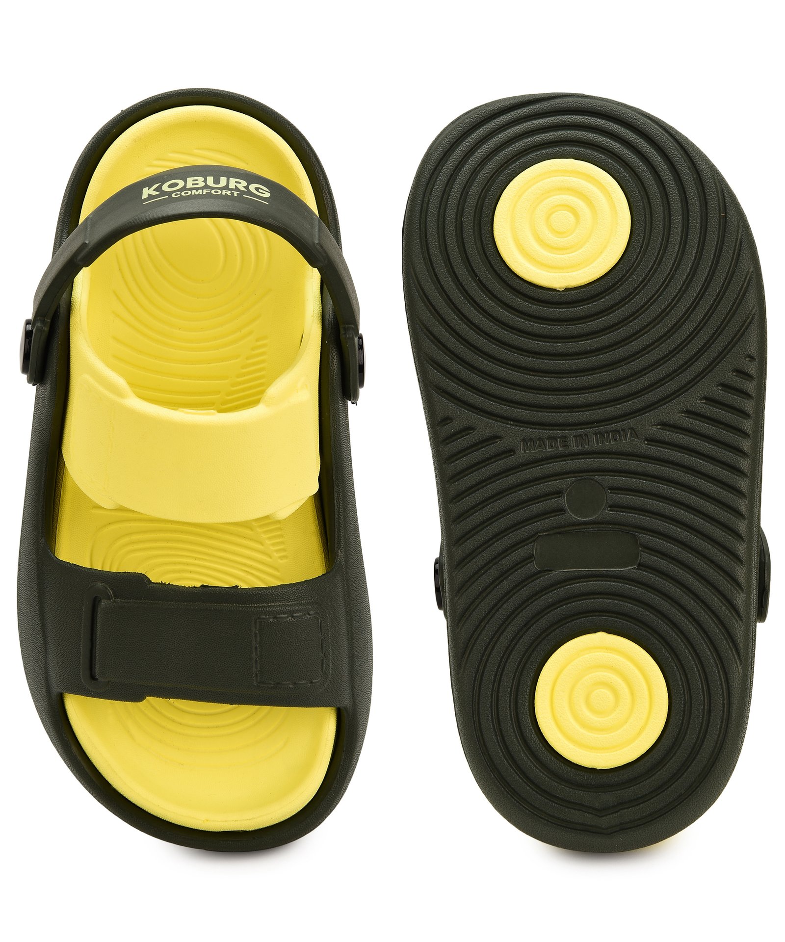 Koburg FunLite Kids Sandals (Green Yellow) - Image 7