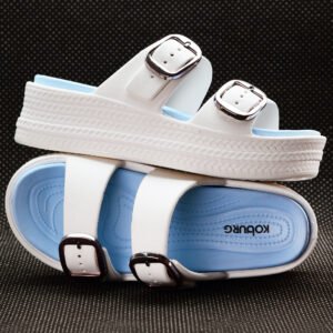 Diva Sandals for Women (White Skyblue)