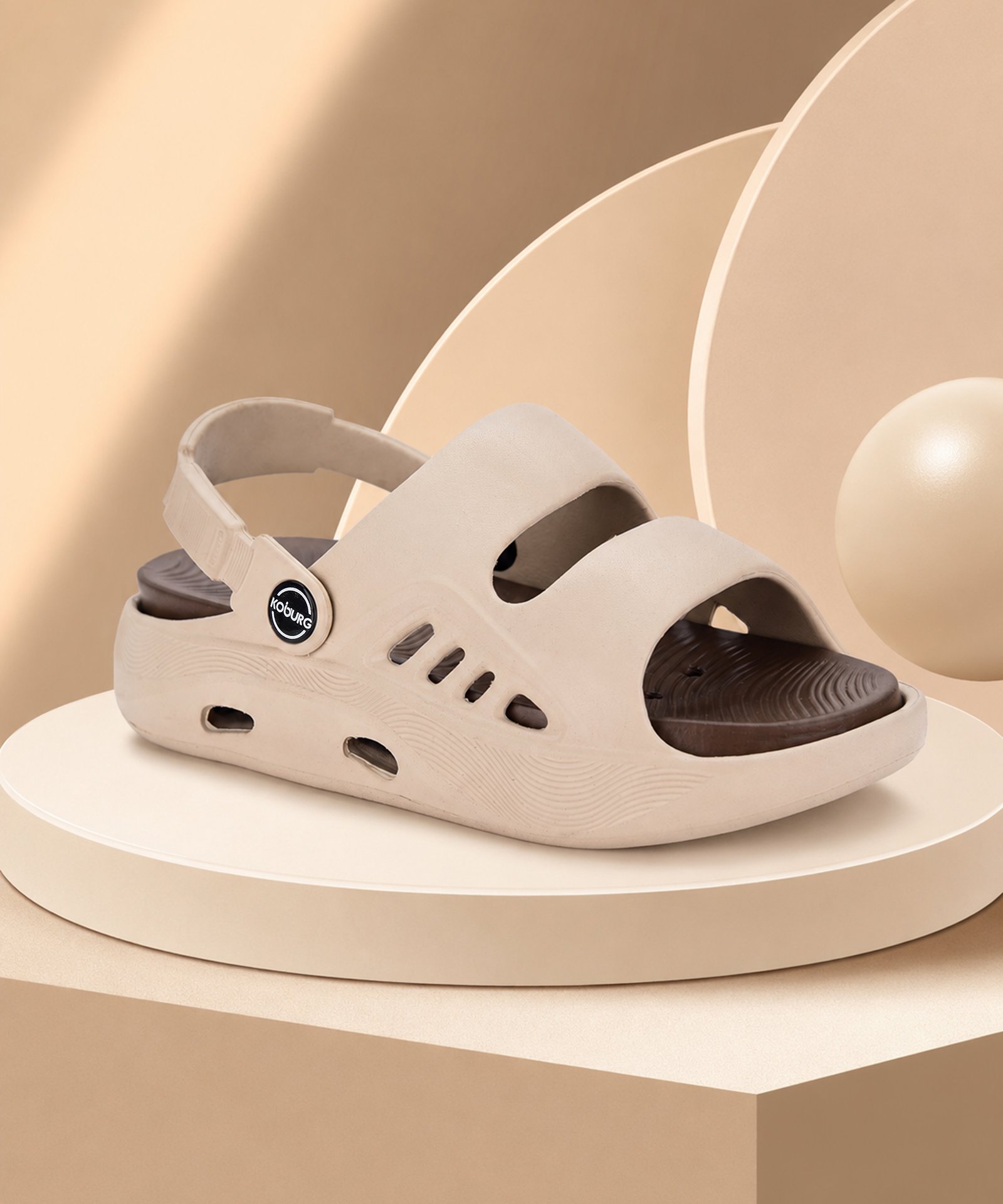 Koburg Boca Kids Sandals (Beige Brown) - Image 5