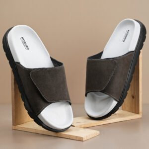 Soft Stride Slide for Men (Brown Grey)