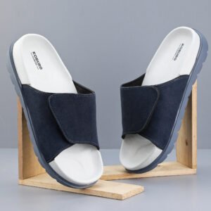 Soft Stride Slide for Men (Navy Blue Grey)