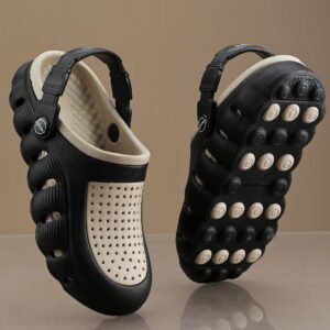 Swift Grip Clog for Kids (Black Beige)