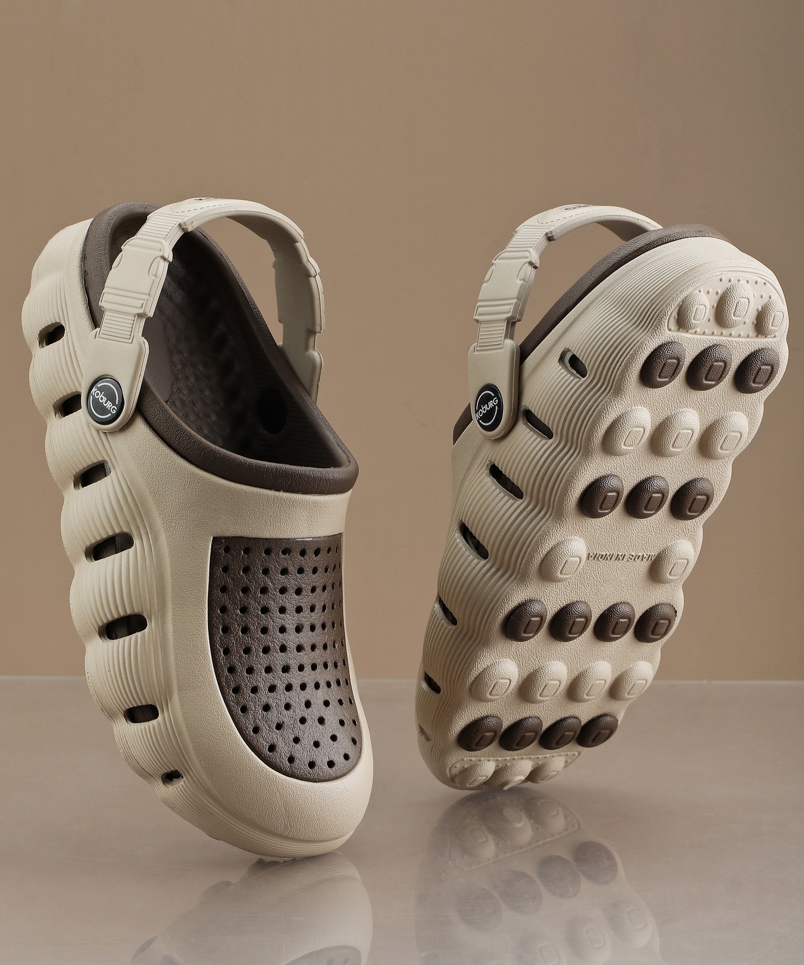 Swift Grip Clog for Kids (Beige Brown)
